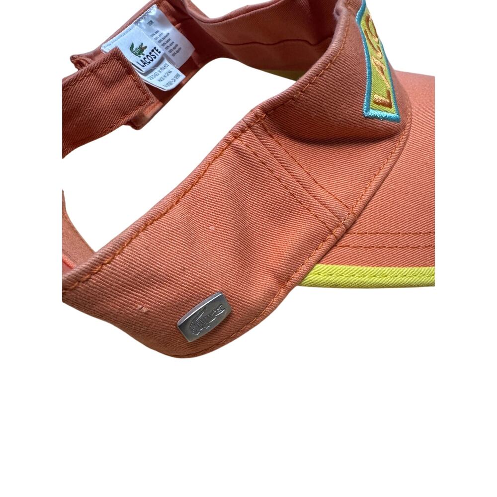 Lacoste orange yellow adjustable visor - Picture 4 of 4